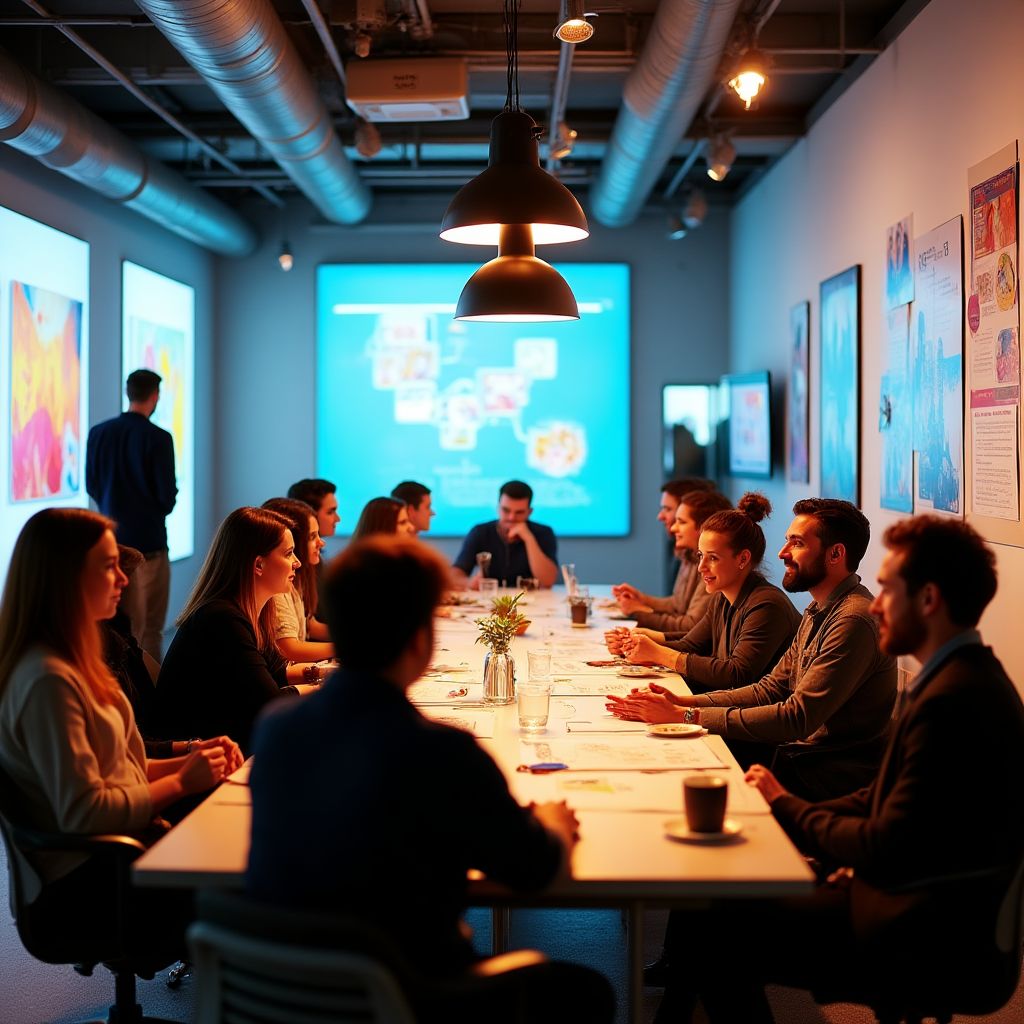 Comunitatea FuturDesign în timpul unui eveniment